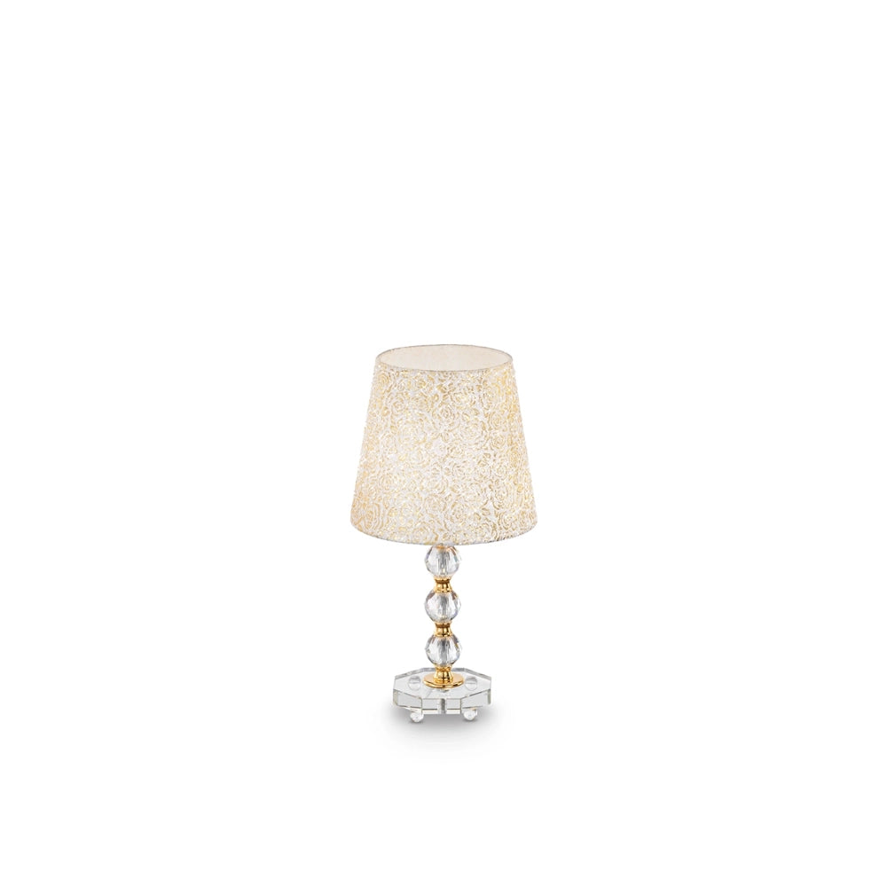 Lampade Da Scrivania - Ufficio Classico Queen Metallo Oro 1 Luce E27 Medium