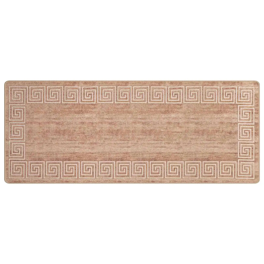 Runner Tappeto MARSA Bianco 100 x 450 cm Poliestere e PVC 42023321