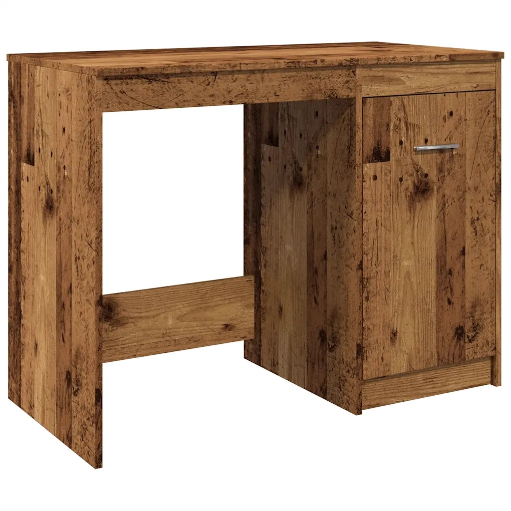 Scrivania Legno Antico 100x50x76 cm in Legno Multistrato 856002