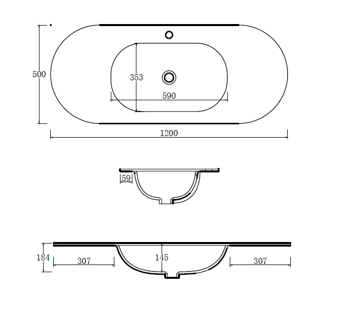 Limpido Design Base 120 cm Legno Rovere Lavabo Specchio retro illuminato