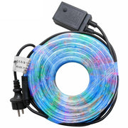 Trade Shop - Tubo Luminoso Natalizio 20 Metri Led Multicolor Controller 8 Funzioni X Esterno -