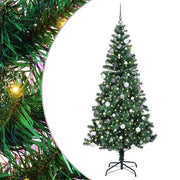 Albero di Natale | Decorazioni natalizie artificiale con luci integrate Verde 210 cm