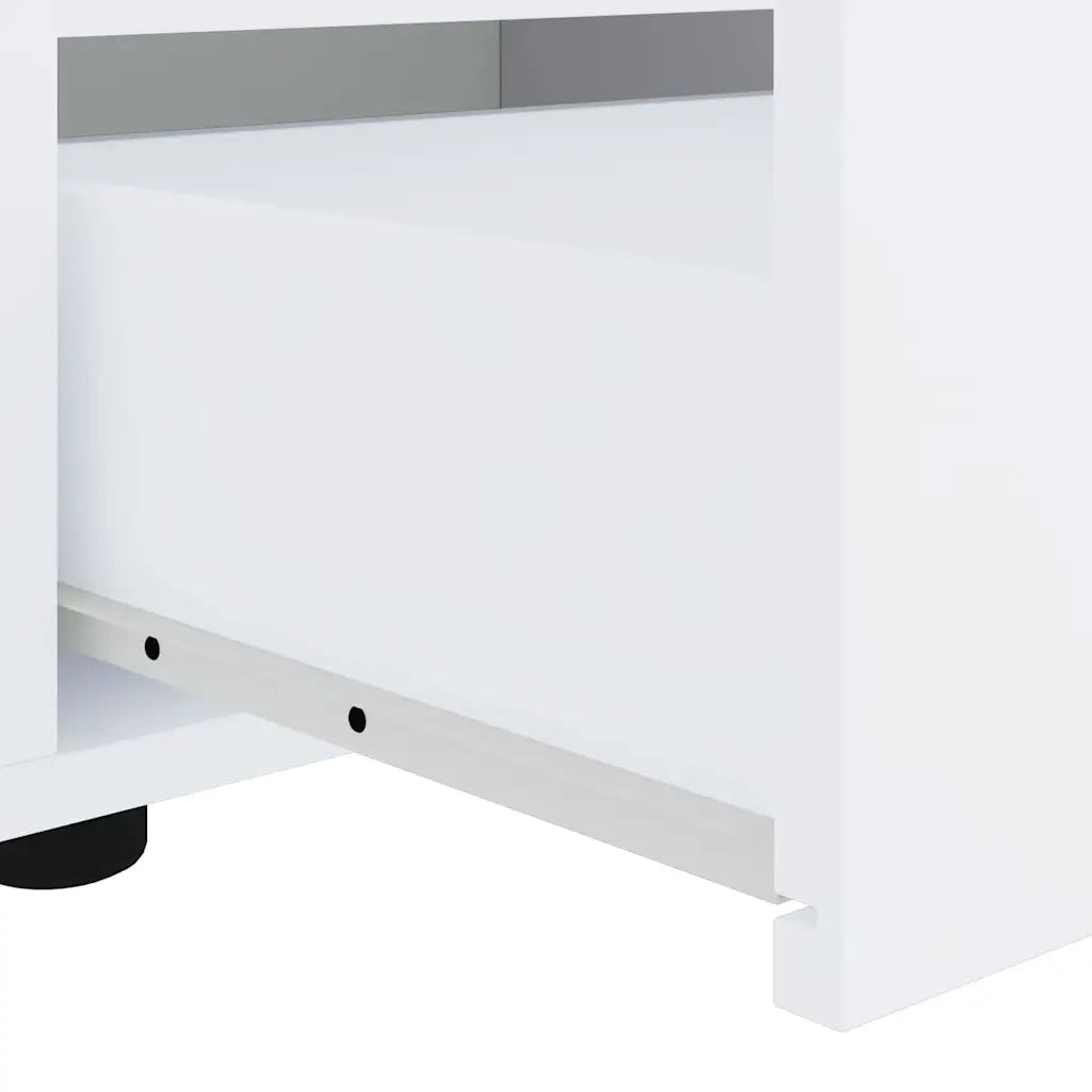 Mobile TV | Armadietto TV | Mobile Porta TV VISNES Bianco 100x40x38 cm in Legno Multistrato