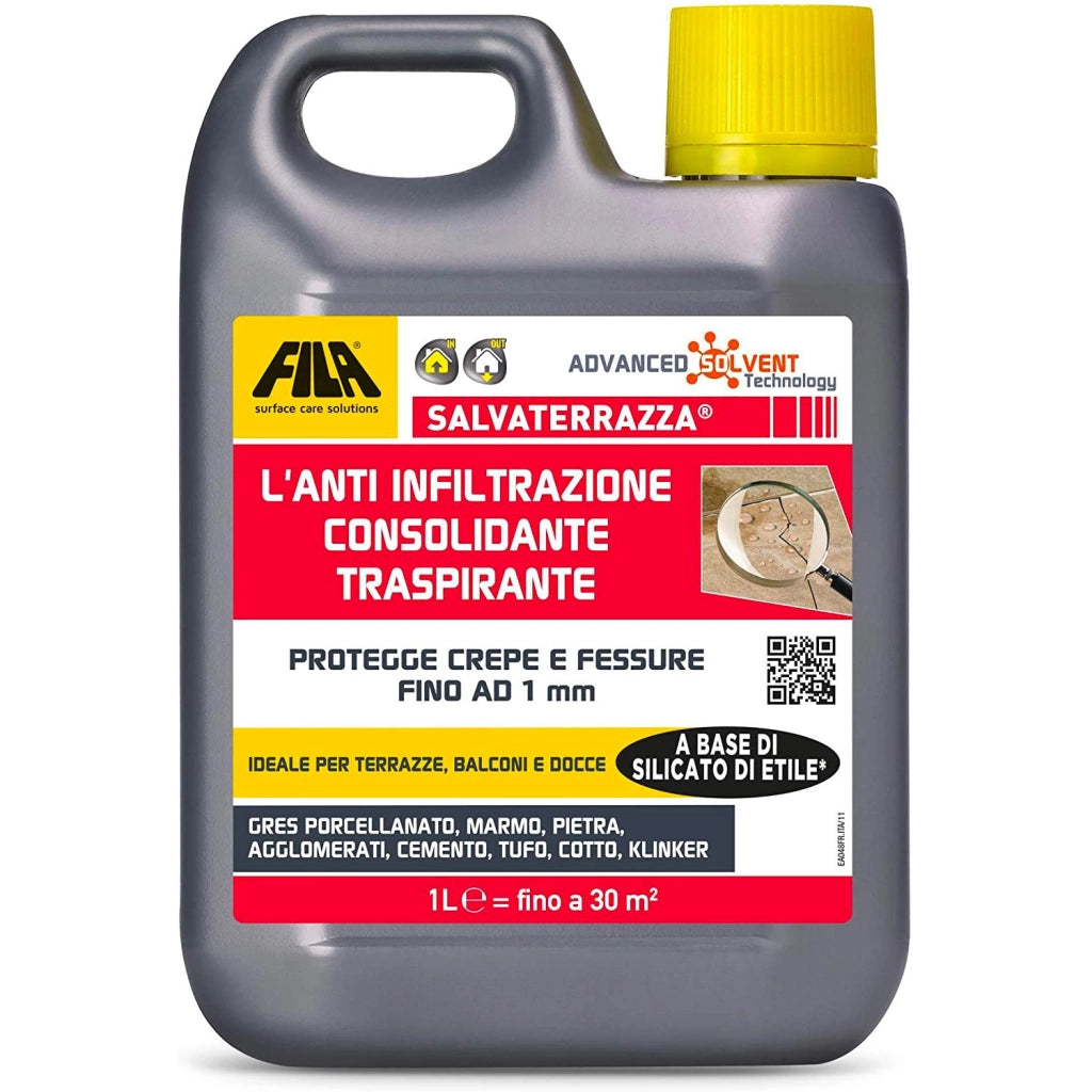 Idrorepellente per terrazze Salvaterrazza FILA antiinfiltrazione 1lt