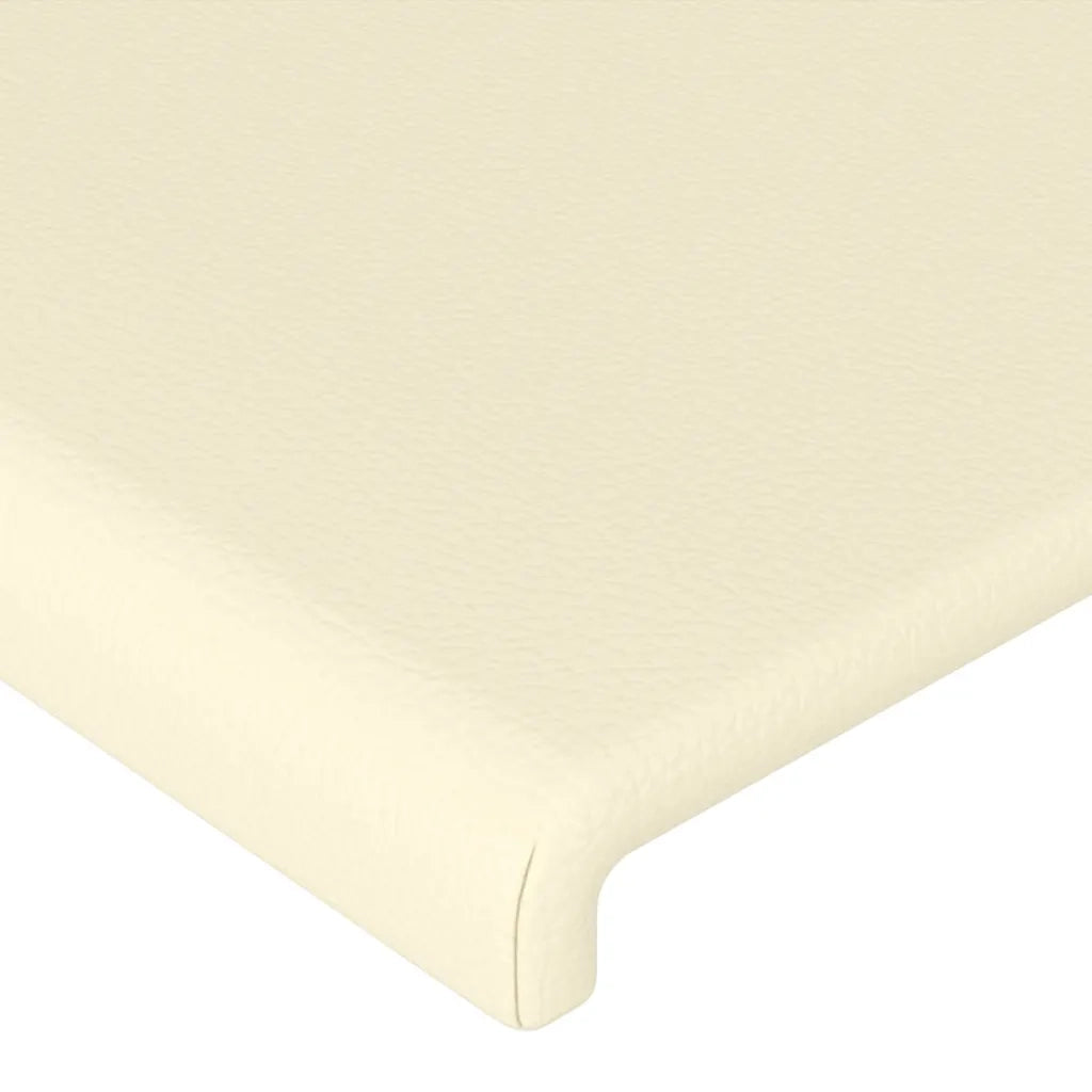 Testiera ad Orecchio Crema 183x23x118/128 cm in Similpelle