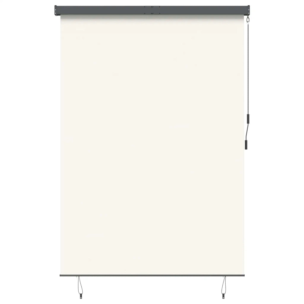 Tenda a rullo Crema 180 x 250 cm Tessuto e Alluminio 362085