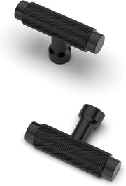 Pomelli di design moderni - maniglie per porte - 10 pezzi - nero - materiale massiccio