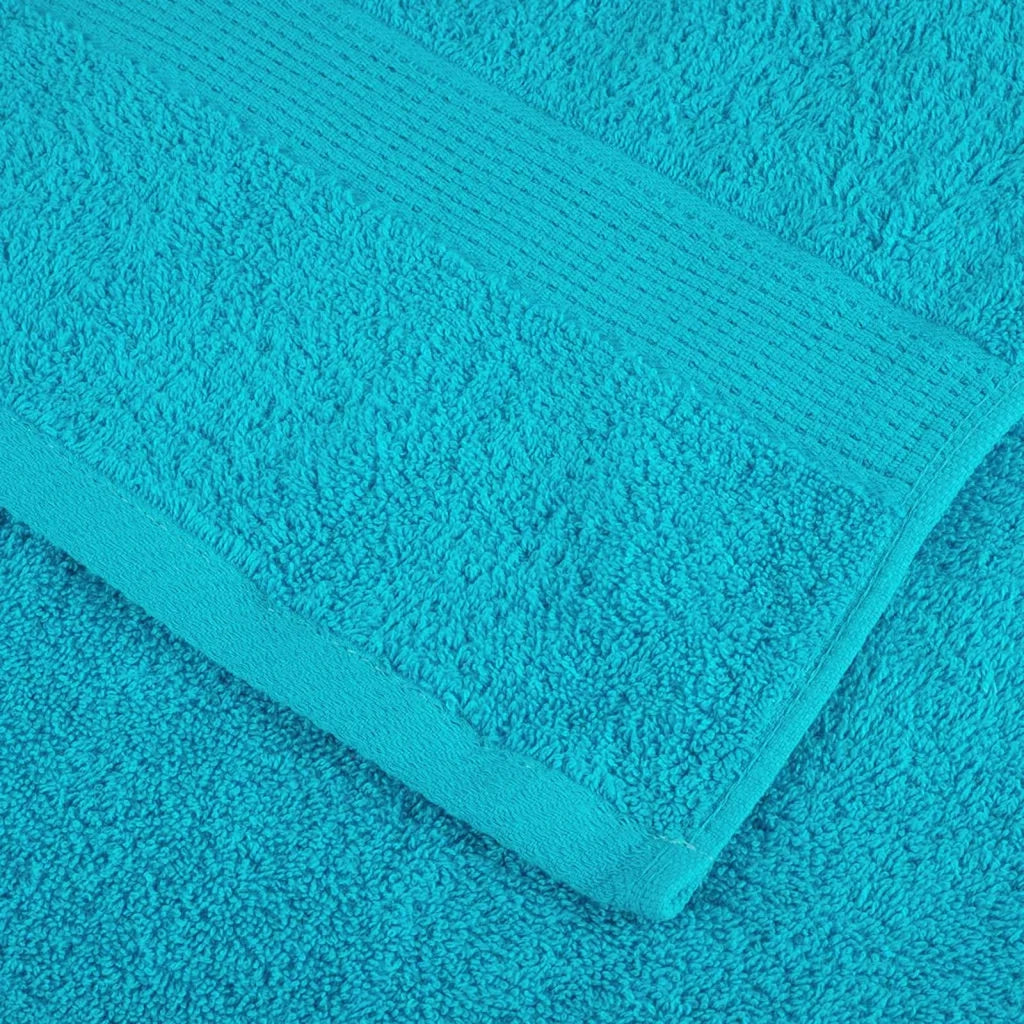Asciugamano per Ospiti SOLUND 4 pcs Turchese 15 x 21 cm 550 gsm 137441