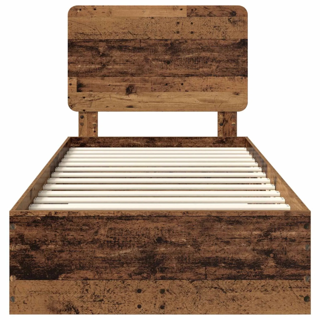 Struttura del letto-Giroletto Legno vecchio 90 x 190 cm Legno multistrato 919566
