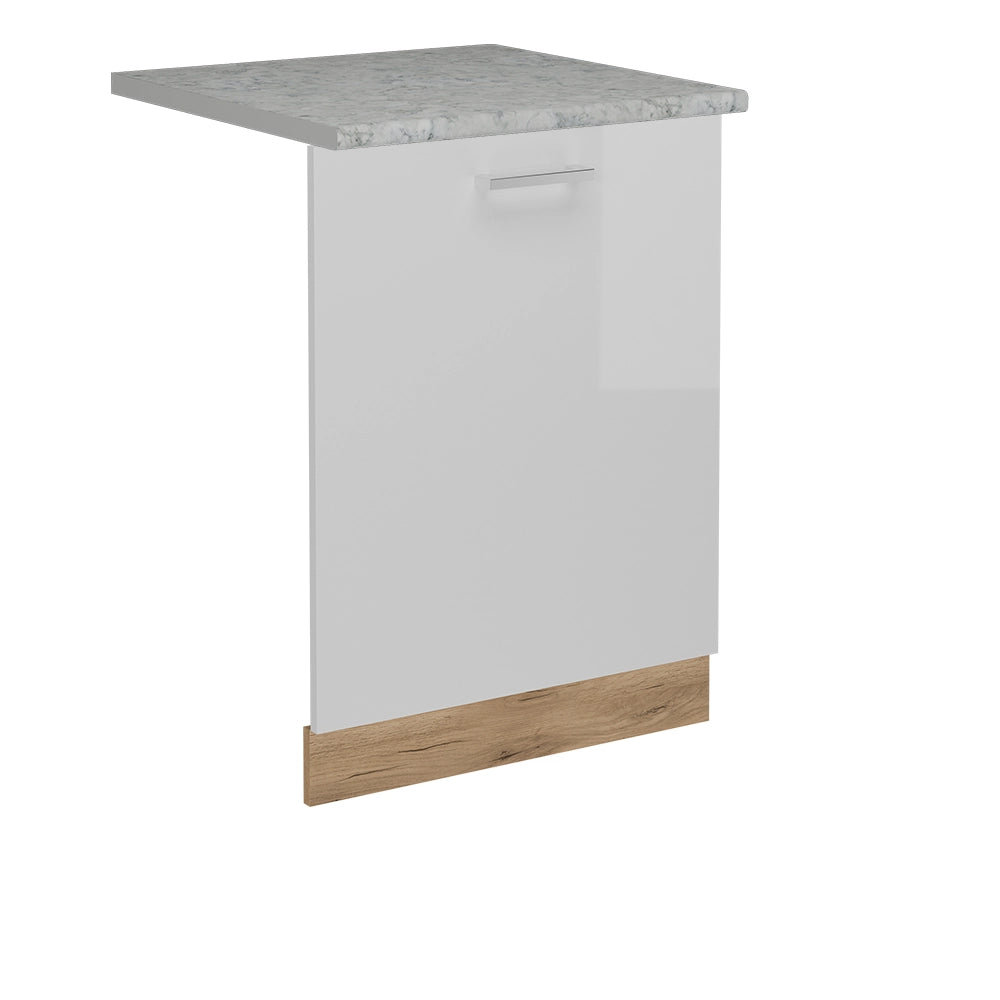 Vicco Coperchio per lavastoviglie Bianco lucido 60 cm , PL Marmo