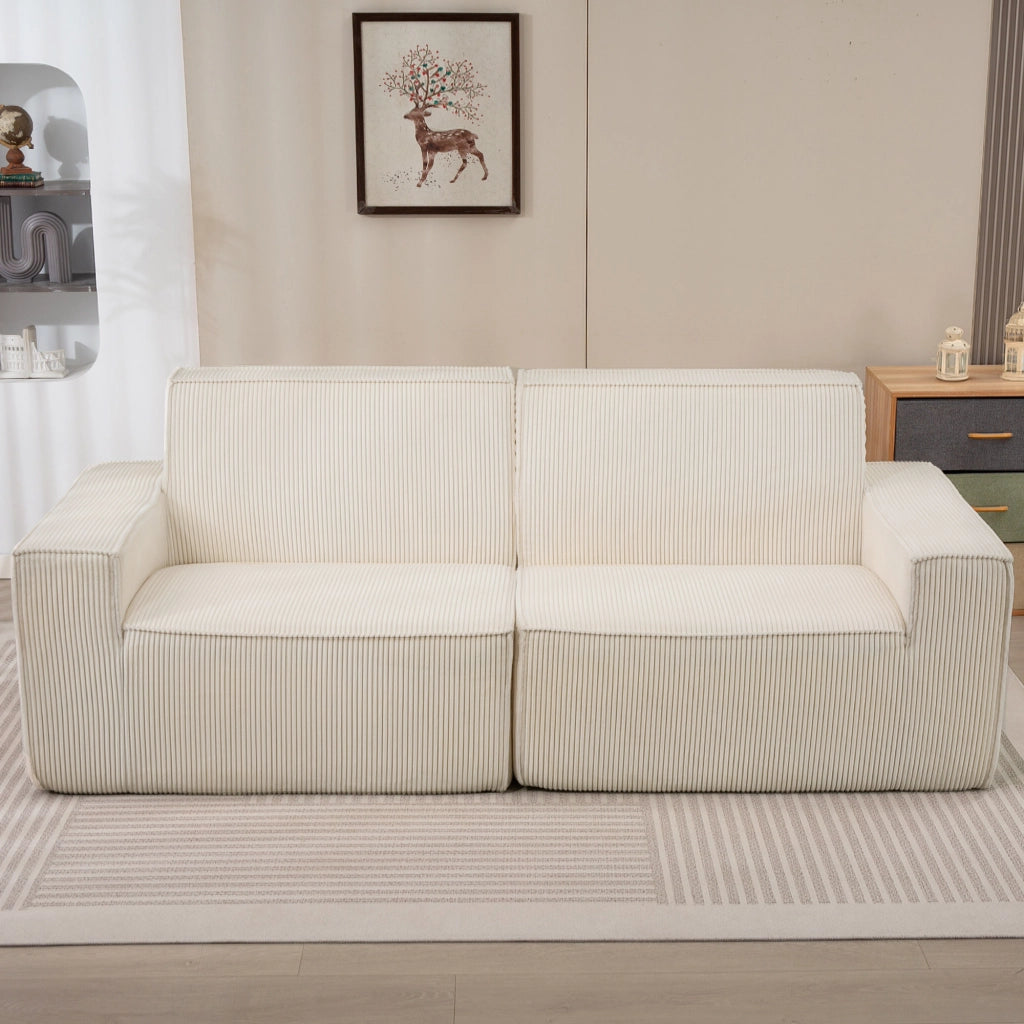 Divano 3 posti in velluto 230 cm ¨C Xylo ¨C beige