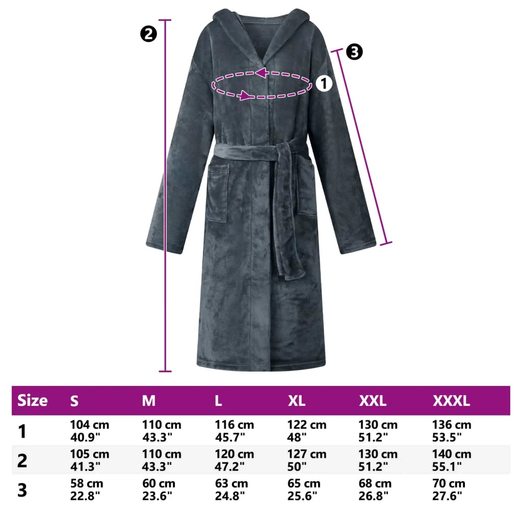Accappatoio con Cappuccio Blu navy l Flanella CFW6801545