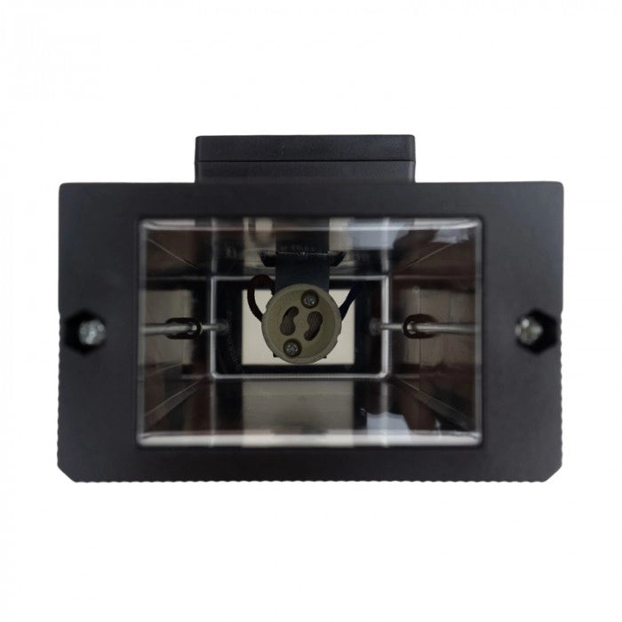 Applique esterna nera moderna 2xGU10 15W IP44 Ecolight