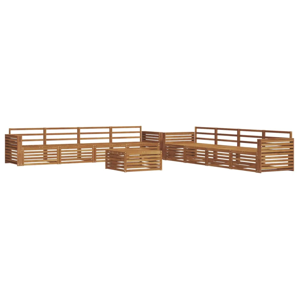 Set di divani da esterno 9 pcs Naturale 3373224