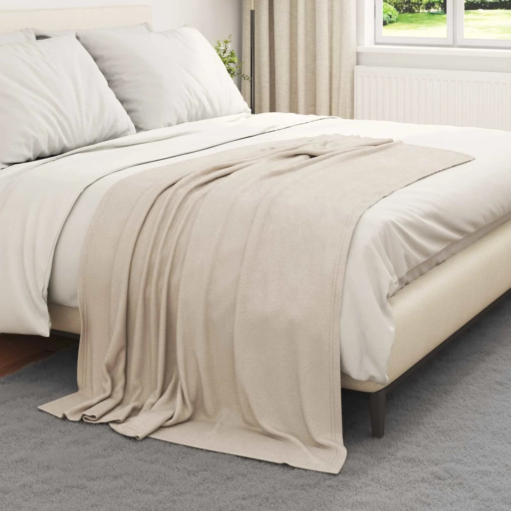 Coperte da Pile 24 pz Beige 170 x 130 cm Panno