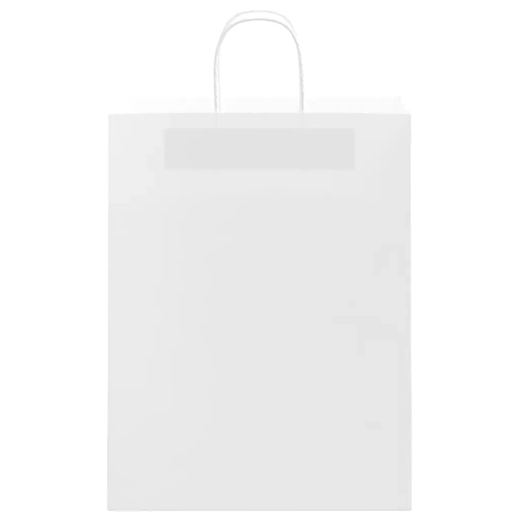Sacchetti di Carta 250 pz con Manici Bianchi 32x12x42 cm CFW1771794