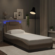 Giroletto Viana con LED senza Materasso Cappuccino 90x190 cm