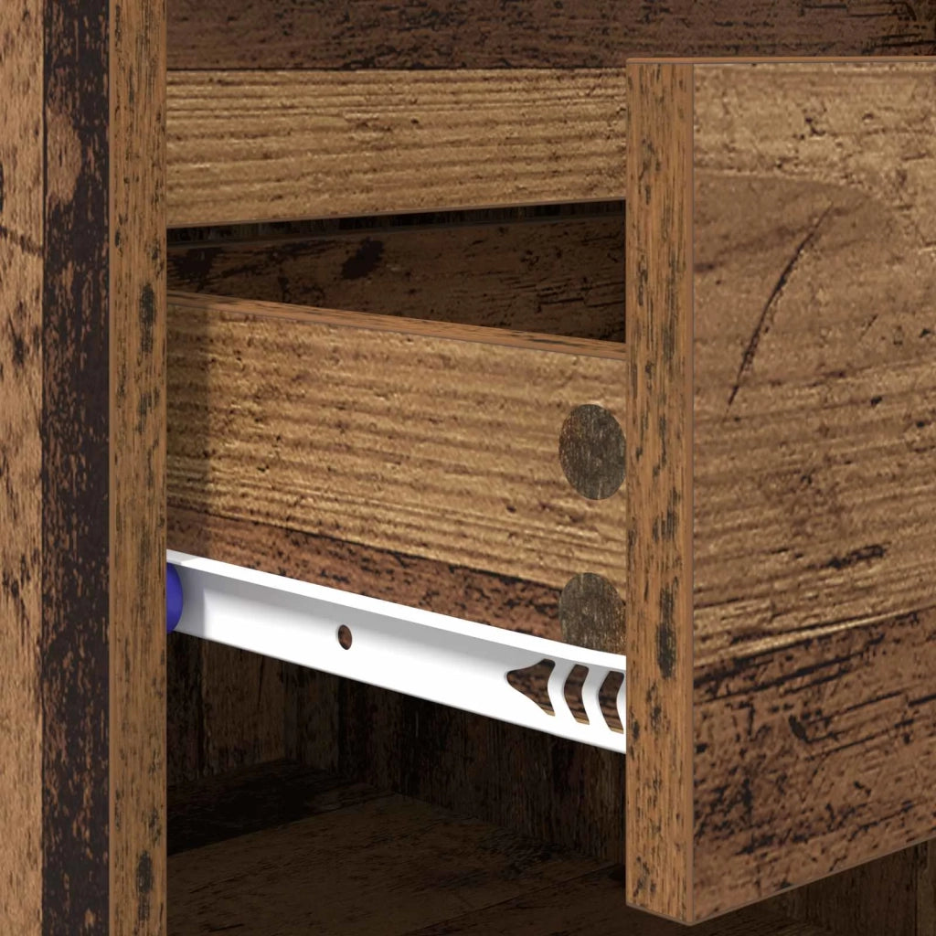 Mobile per scarpe con cassetto Legno vecchio 102 x 36 x 60 cm 881042