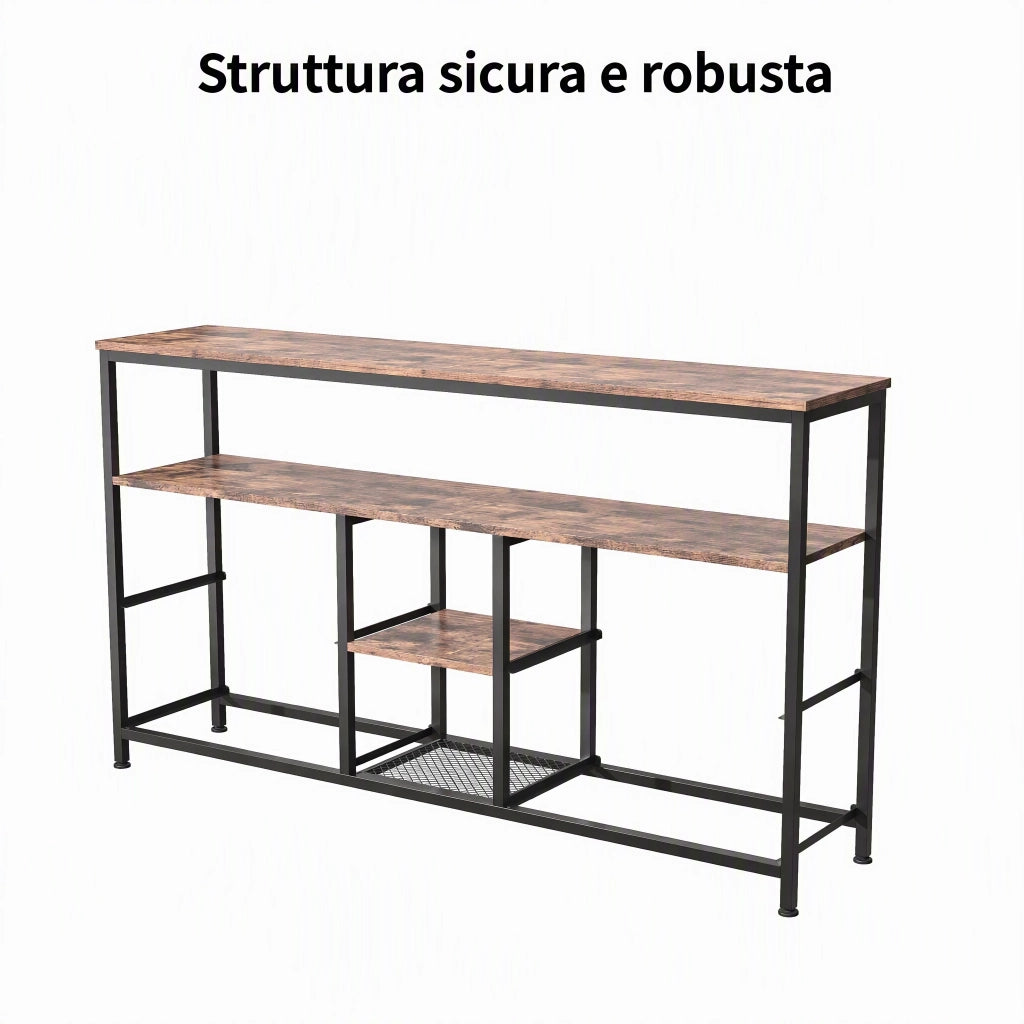 Mobile TV 108x29x76 cm, Mobile Soggiorno con 2 Ripiani e 4 Cassetti, Luci LED RGB con Cassetti e Ripiani Aperti per Soggiorno, Camera da Letto, Nero