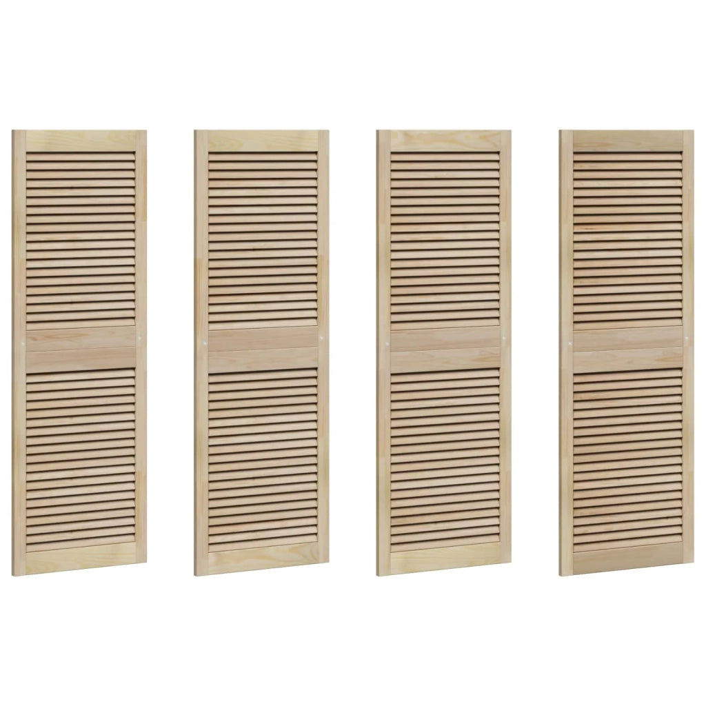 Porta per Armadio 4 pcs Naturale 49,5 x 2,1 x 140,5 cm