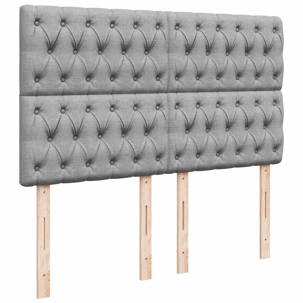 Struttura Letto Pouf con Materasso 140x190 cm in Tessuto 3314086