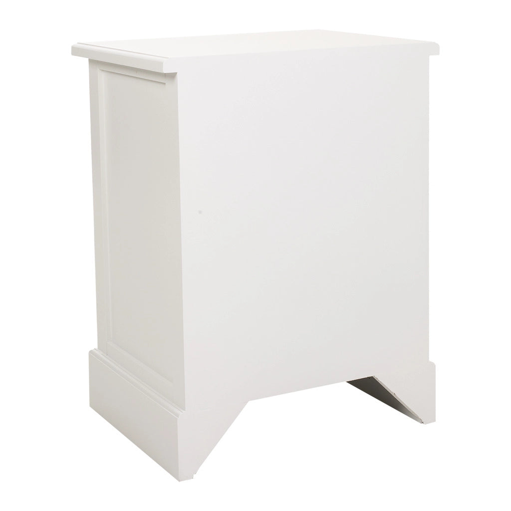 Comodino in legno bianco 45x35x60