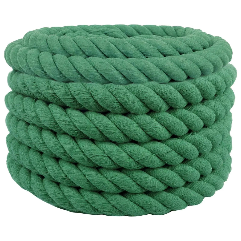 Corda di Cotone 30 mm 25 m Verde 100% Cotone 42011977