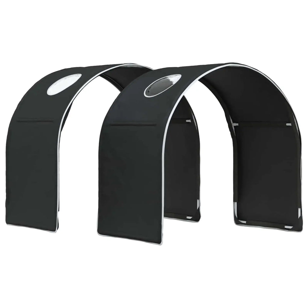 Letto con Tunnel 3 pz Bianco e Nero Legno ingegnerizzato 3423502