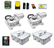 KIT CROMO PER CANCELLO A BATTENTE 230V INTERRATO + CASSE COMPATIBILE CON LIEVORE