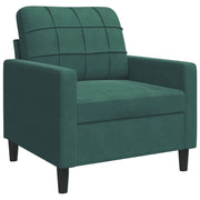 Poltrona | Sedia Relax Verde Scuro 60 cm Velluto