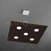 PATH SOSPENSIONE 5 LUCI ATTACCO GX53 MARRONE