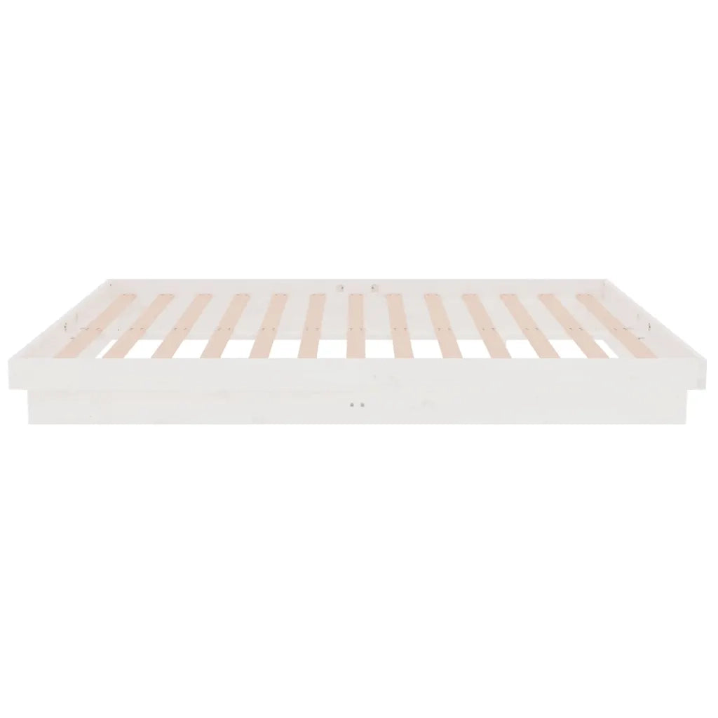 Giroletto-Struttura Letto Bianco in Legno Massello 120x200 cm 751582