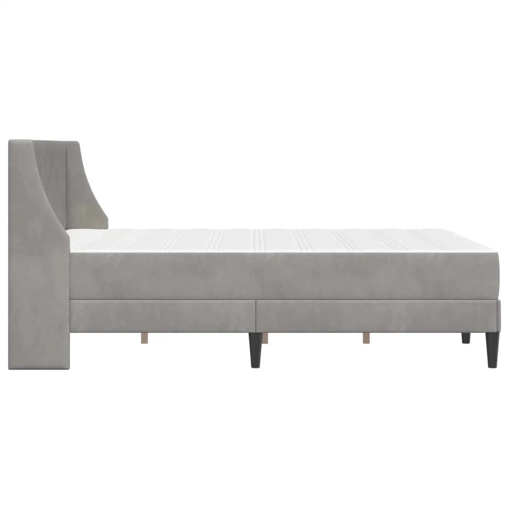 Struttura letto con materasso Grigio chiaro 140 x 200 cm 3414801