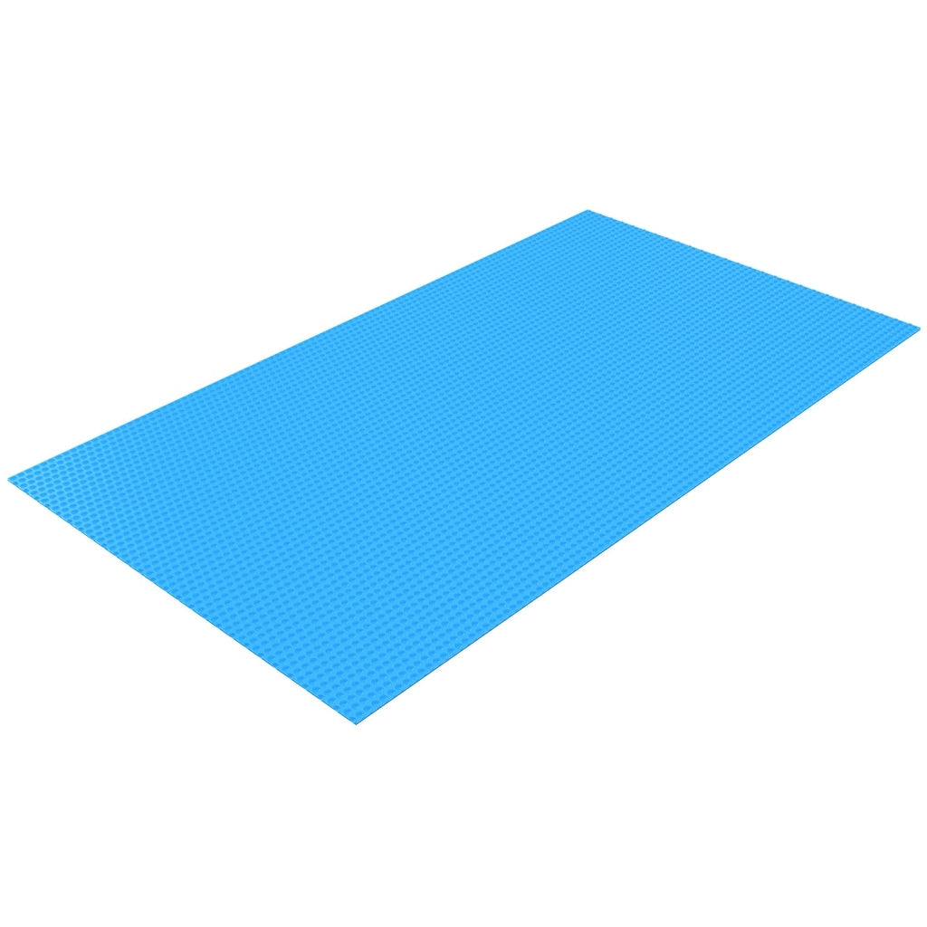 Copertura solare per piscina rettangolare 8,53 x 4,27 m in PE blu, telo termico resistente e pratico per riscaldamento acqua da giardino