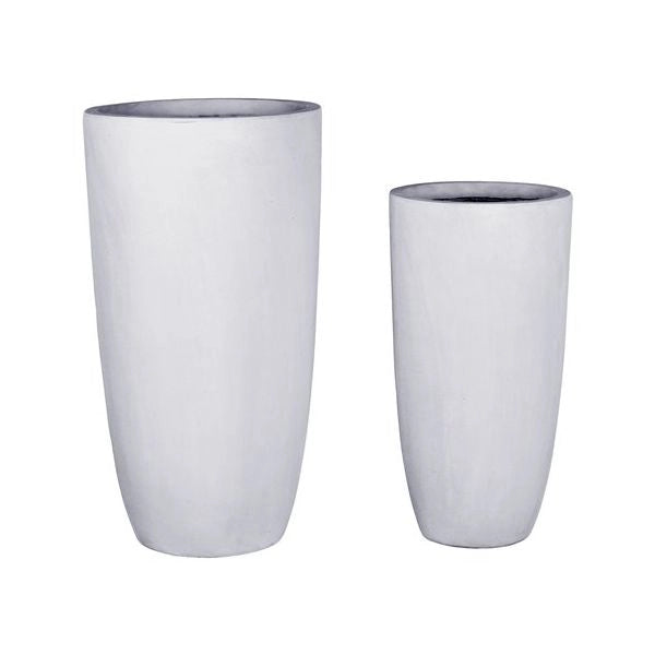 Set vasi piante amicasa 3016112 (32, 41 cm) bianco crema