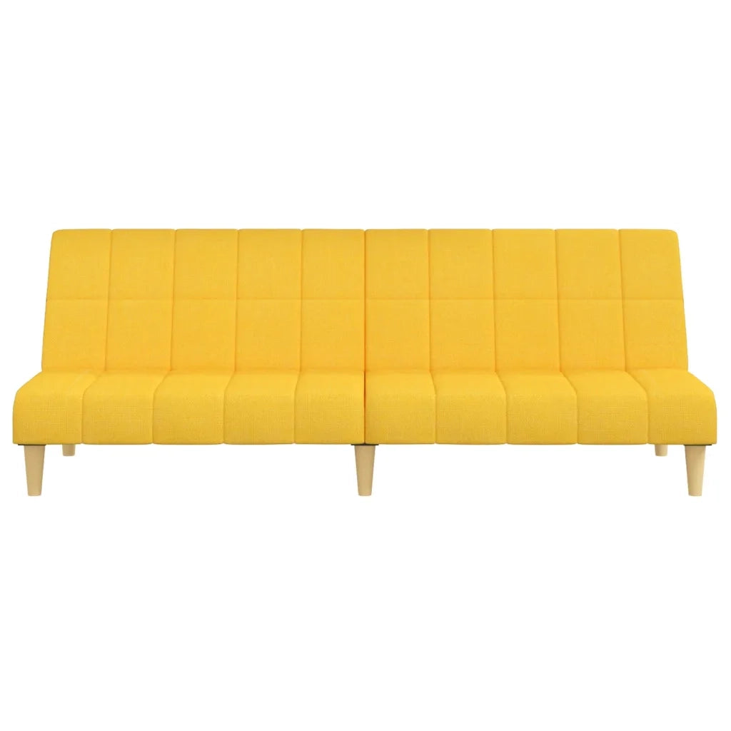 Divano letto | Sof¨¤ letto | Letto singolo a 2 Posti Giallo in Tessuto