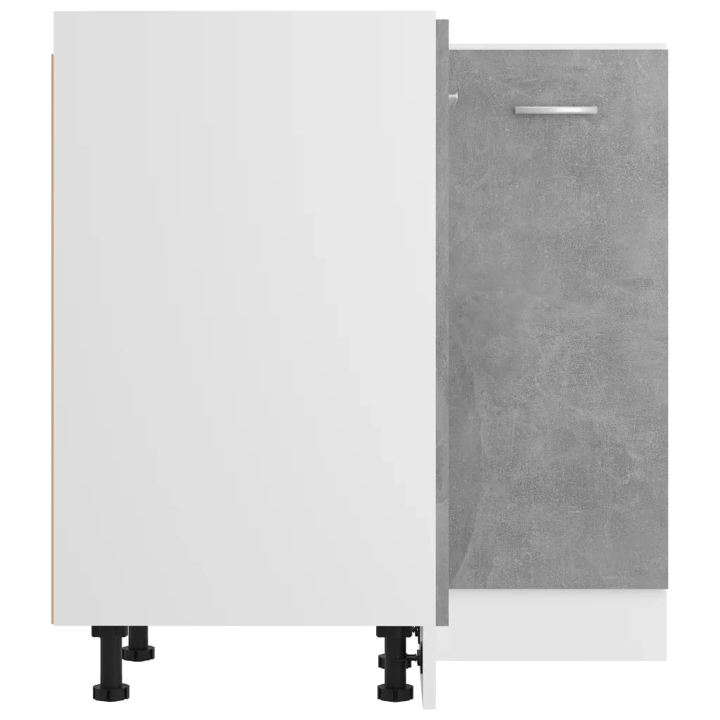 Mobile Angolare “Lyon” Grigio Cemento 75,5x75,5x81,5 cm in 802493