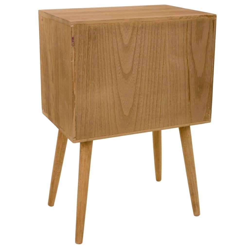 Comodino in legno marrone 50x38x73