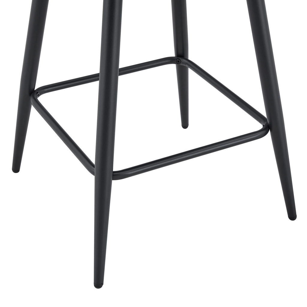 SEDIA Imbottita con braccioli 82x46x56 cm PU Nero