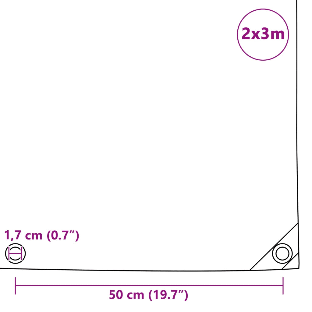 Telone 650 g/m2 2x3 m Verde