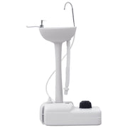 Lavabo mobile con ruote e distributore sapone ¨C Minimal ¨C grigio