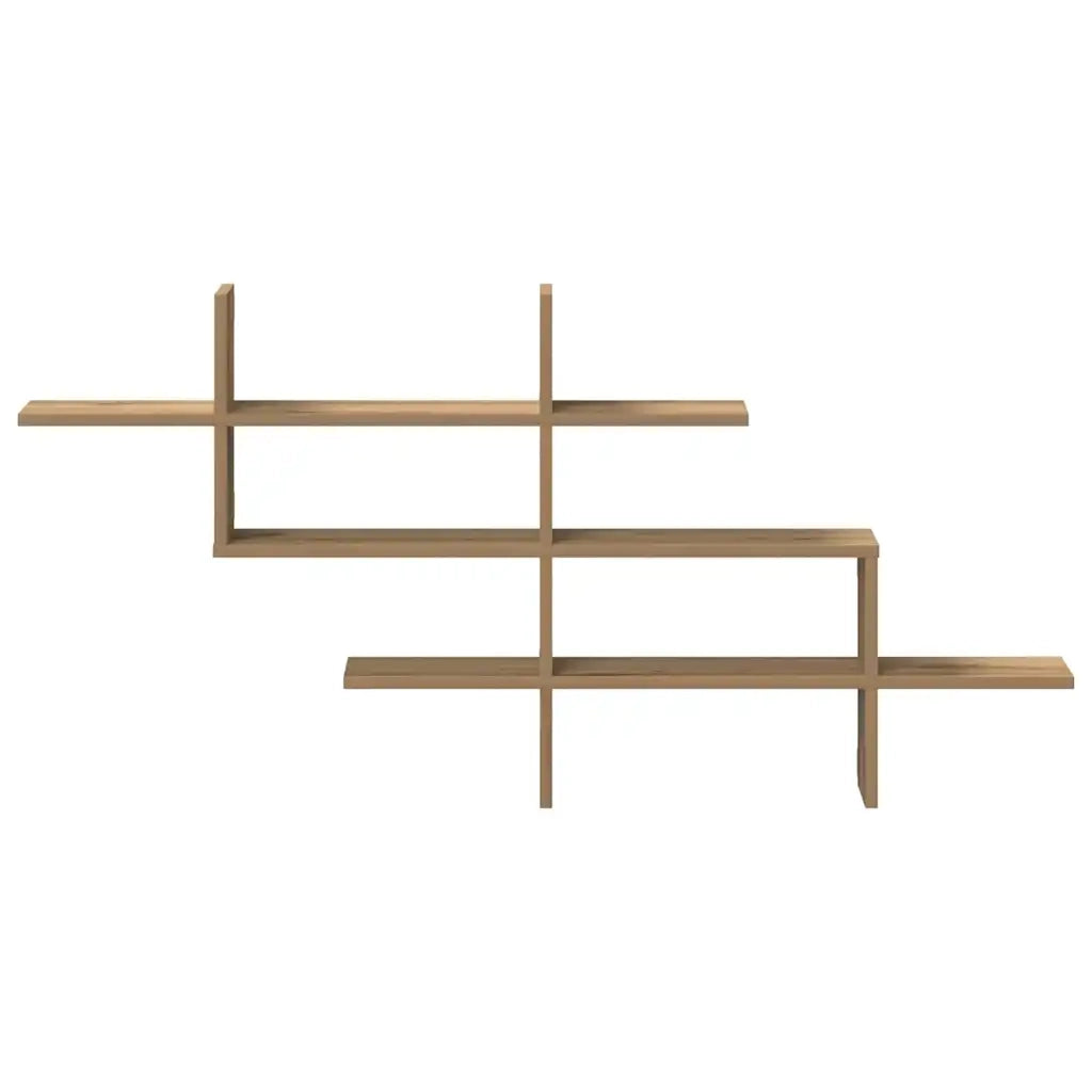 Mensola a Muro Rovere Artigianale 124,5x18x60,5cm in Truciolato 853271