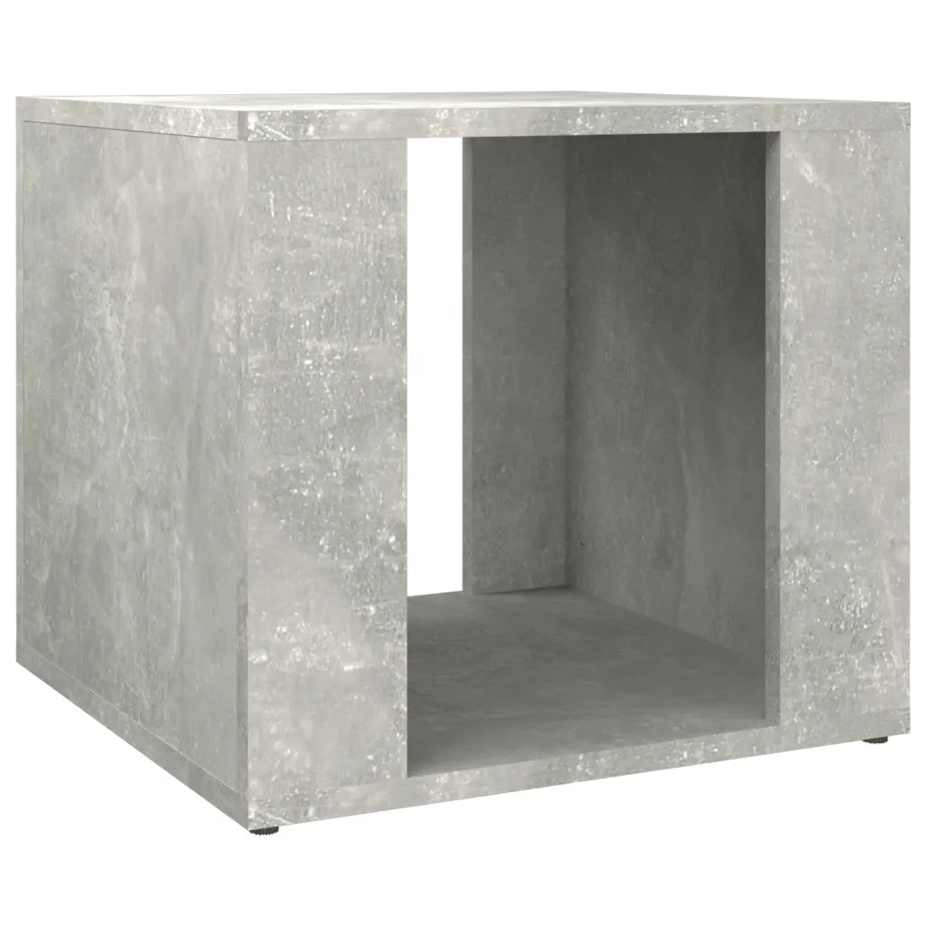 Comodino-Tavolino da notte Grigio Cemento 41x40x36 cm in Legno Multistrato