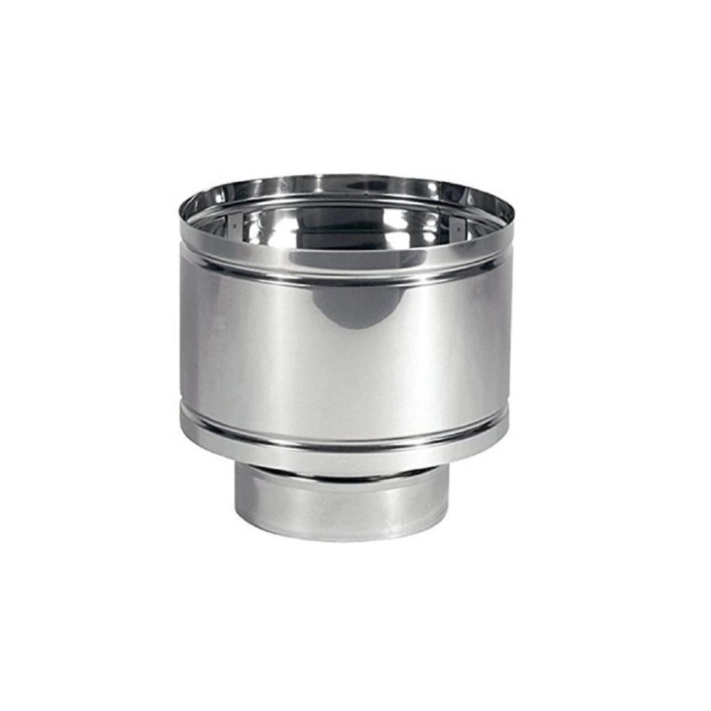 Antivento a botte acciaio inox aisi 304 5/10 comignolo fumaiolo attacco tondo 200/MASCHIO