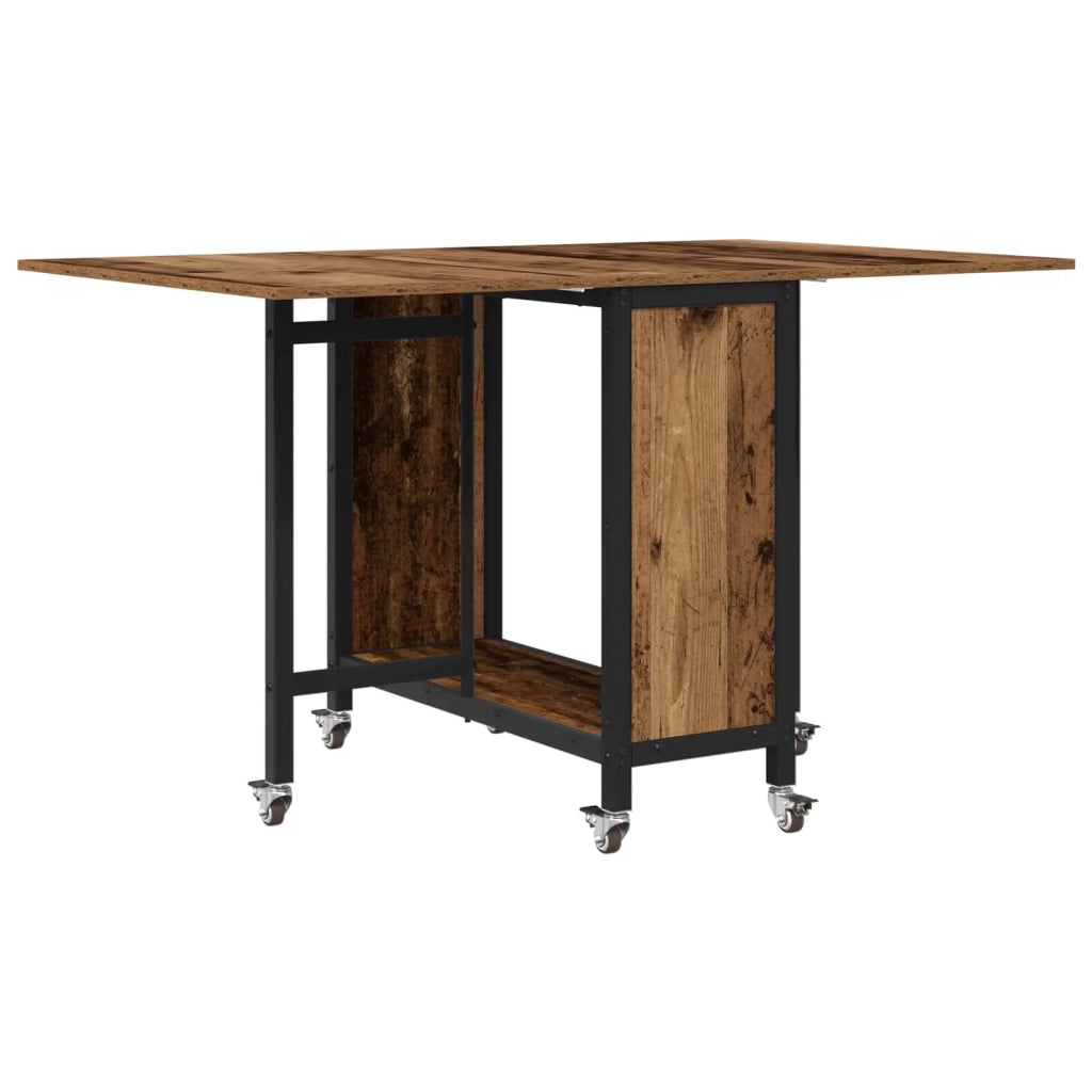 Tavolo da pranzo pieghevole con ruote 130 x 80 x 76,5 cm 8006047