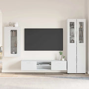 Set mobile TV con porta FLORIN 3 pcs Bianco Legno multistrato 3397964