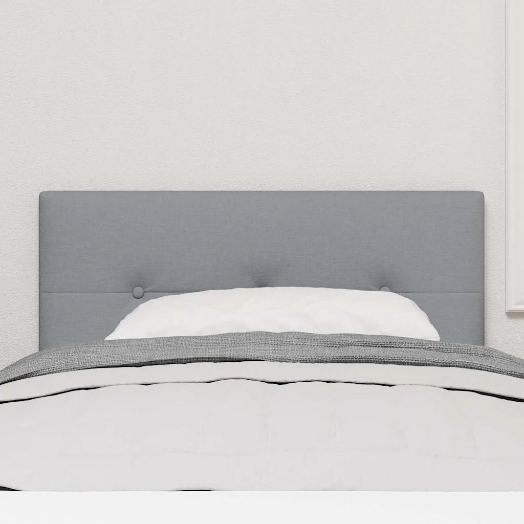 Testiera | Testata LED con strisce LED Grigio chiaro 90 cm Tessuto