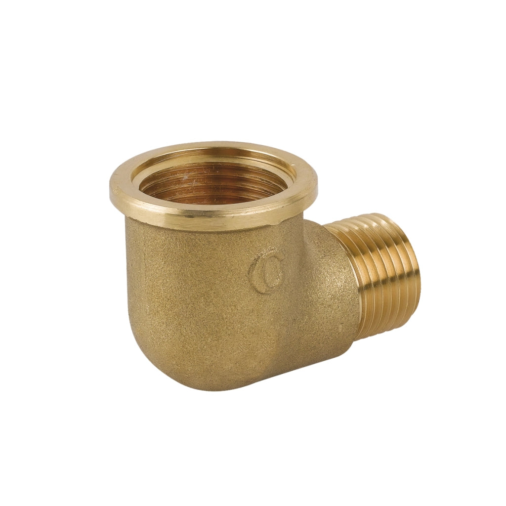 GOMITO RIDOTTO MF IN OTTONE GIALLO- 1/2 x 1- CAVAL- pezzi 1