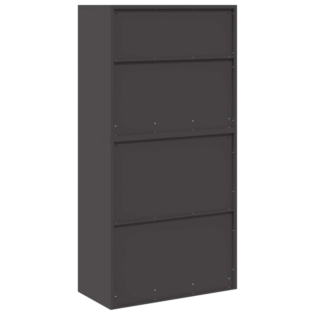 Armadio 2 pz Nero 80 x 40 x 160 cm Acciaio Bloccabile 3438729