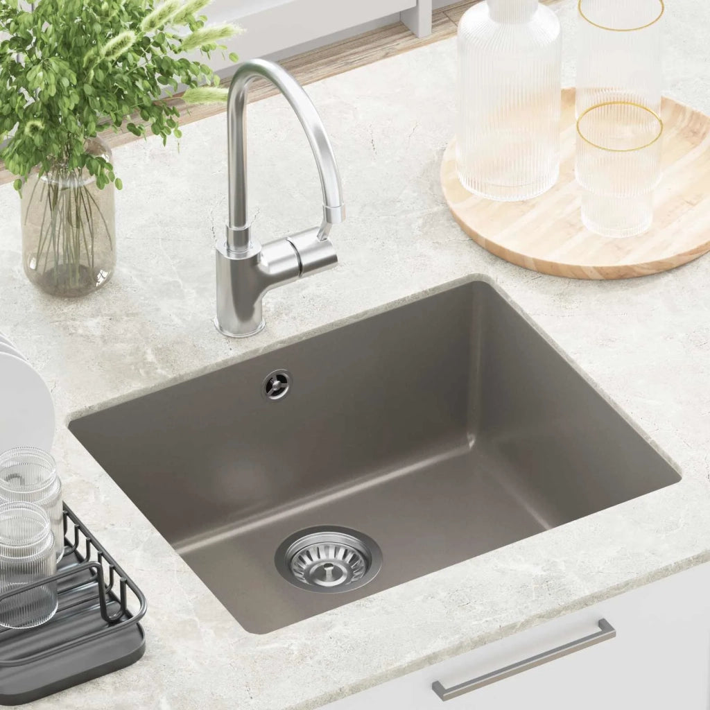 Lavello Grigio 530 x 460 mm 80% Quarzo e 20% Resina 42028425